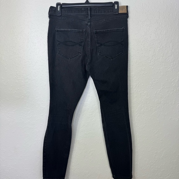 Abercrombie & Fitch Black super Skinny Jeans  28 ripped Distressed‎ denim jeans - Picture 4 of 8
